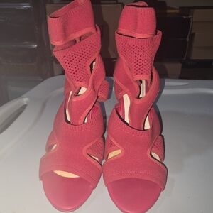 Aldo Red Women's Cutout Heels